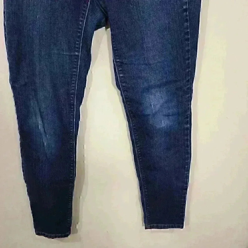 P2 White house black market  skinny jeans size small jegging jeans blue denim - Picture 4 of 8